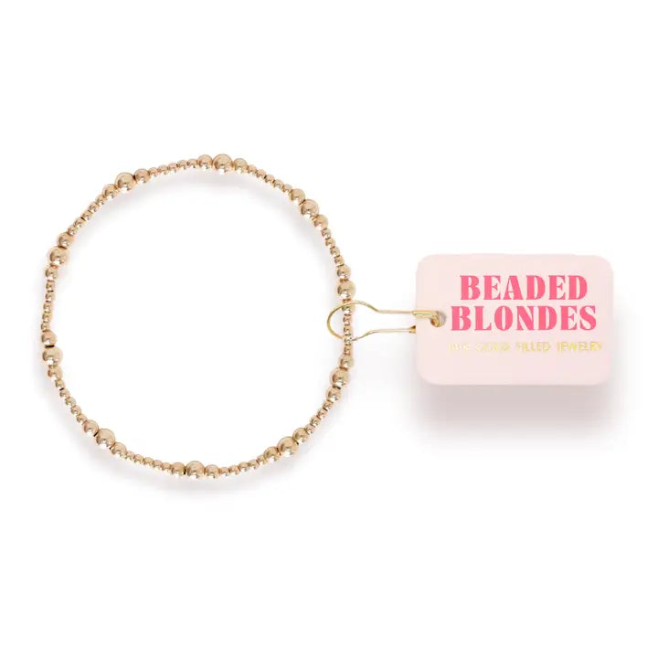 Beaded Blondes Dainty Sutton Bracelet in Gold