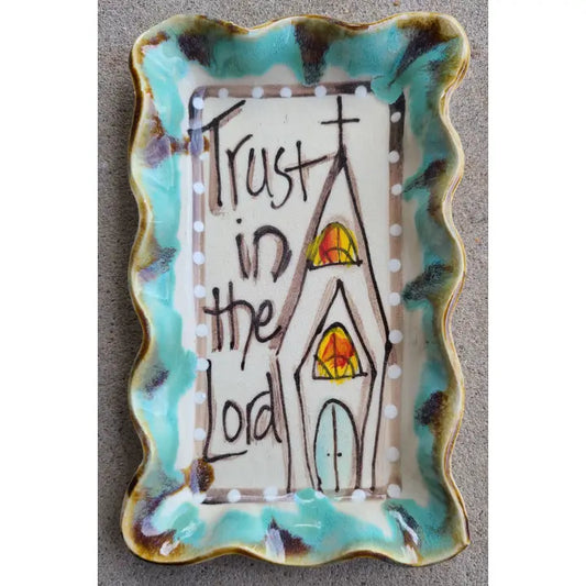 Heartfelt Traditions Small Rectangle Plate (Drip Church Trust)