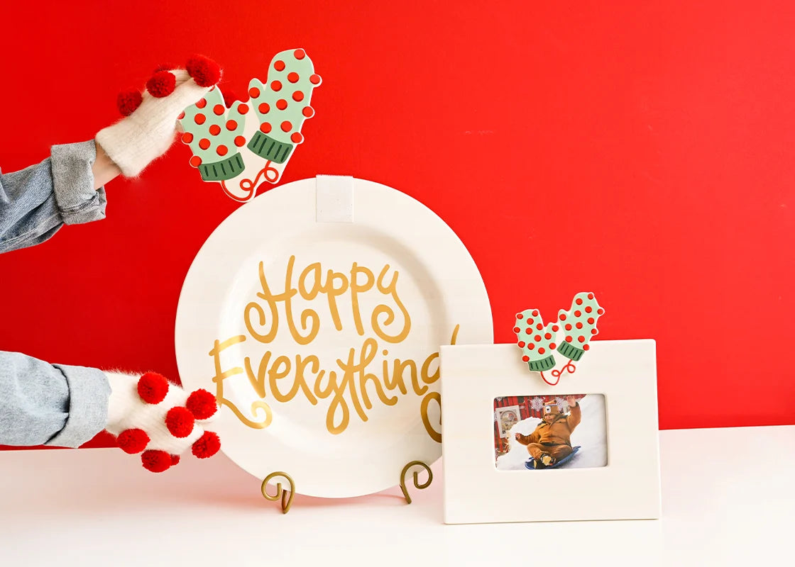 HAPPY EVERYTHING! POM POM MITTENS BIG ATTACHMENT