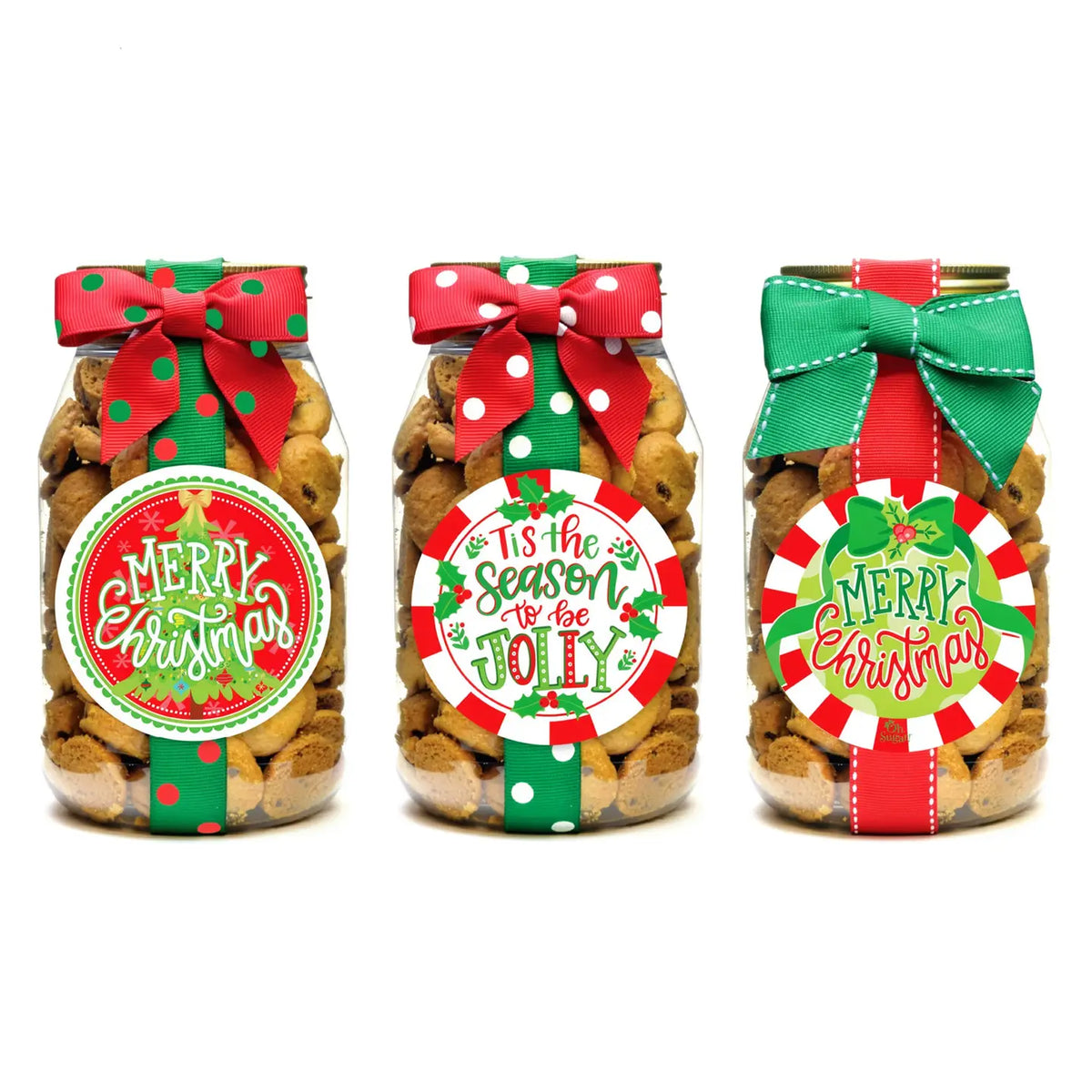 Oh, Sugar! Cookie - Christmas Holiday Assorted - Quart Jars