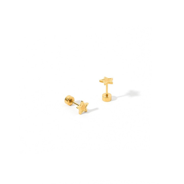 LINNY CO Screwback Stud Earrings - Lennon Star