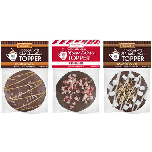 Melville Candy Company Chocolate-Dipped Marshmallow Toppers -