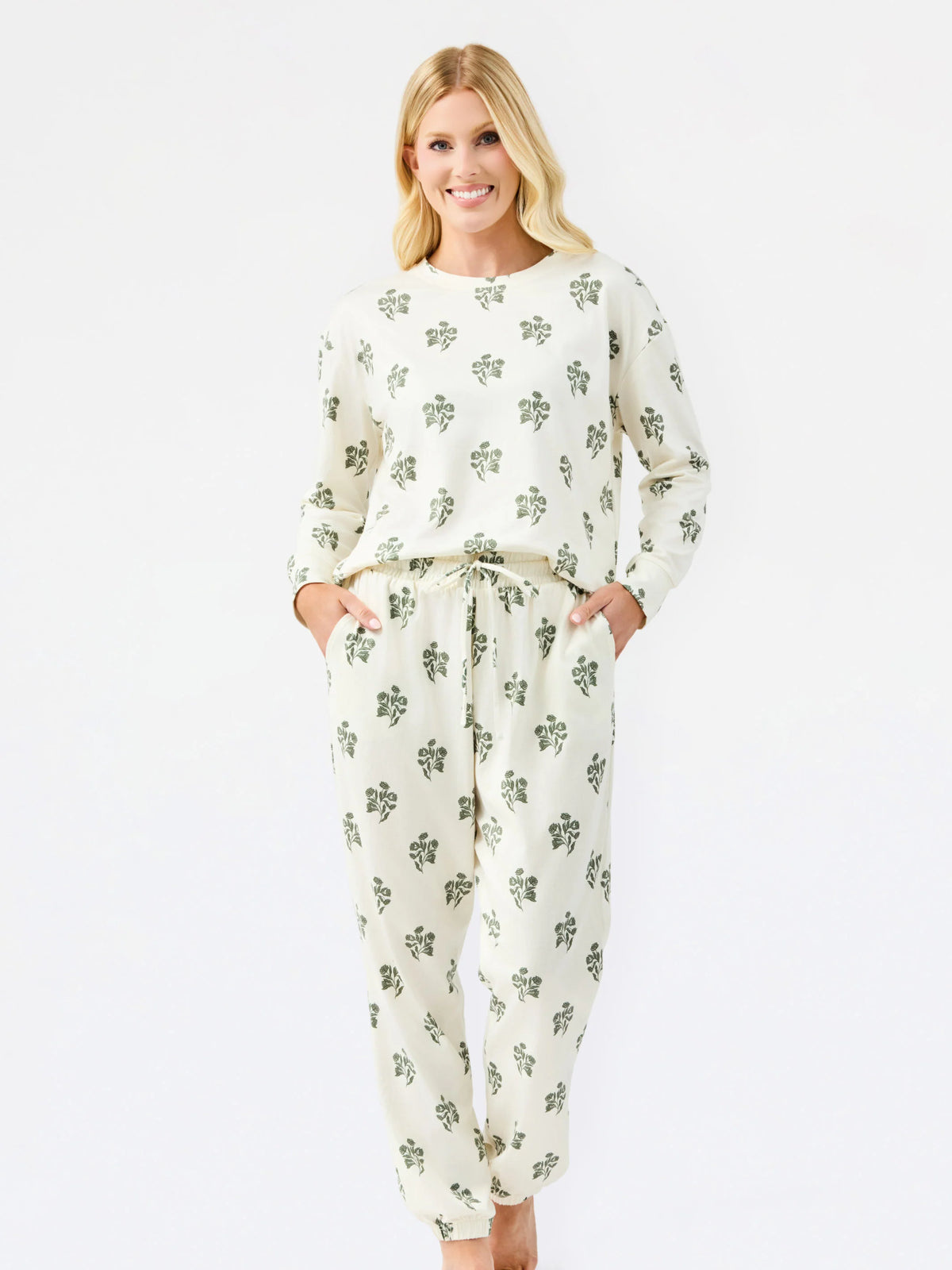 Mary Square Sophie Jogger Set | Moonlit Grace Ivory