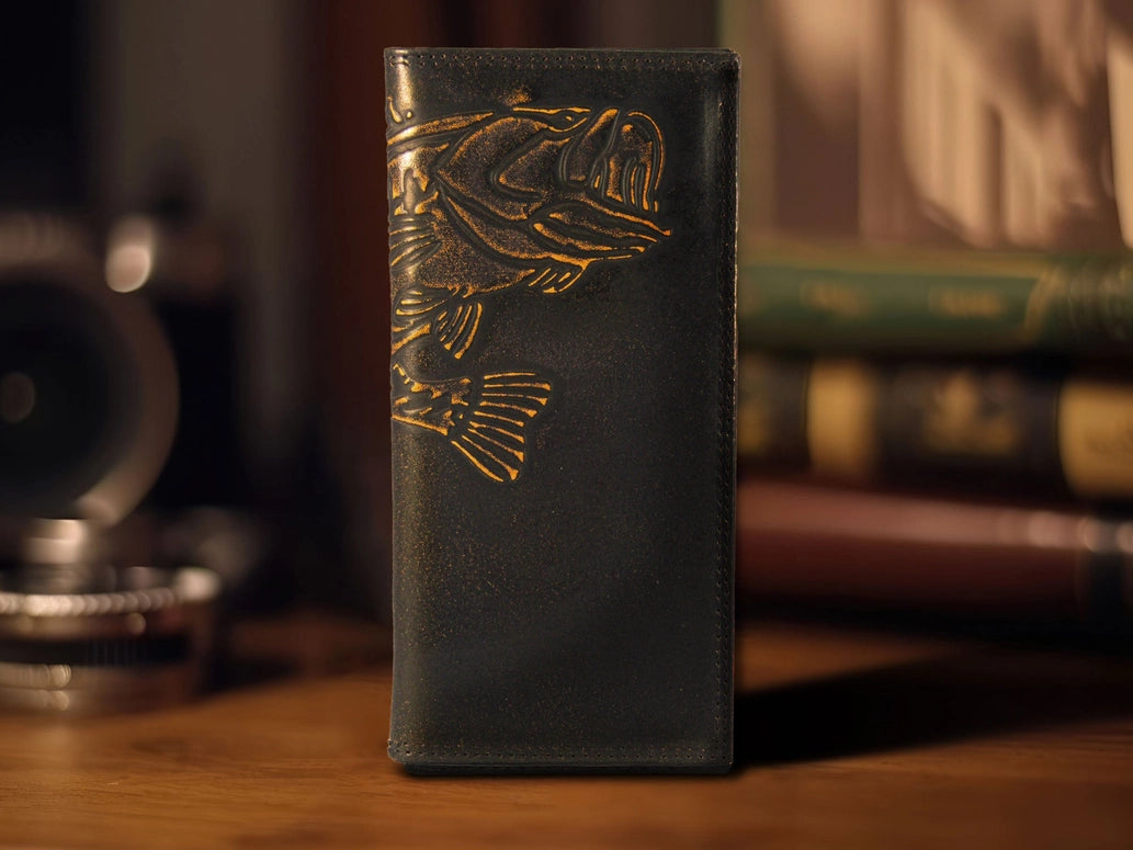 Zep-Pro Bass Burnished Leather Secretary Wallet