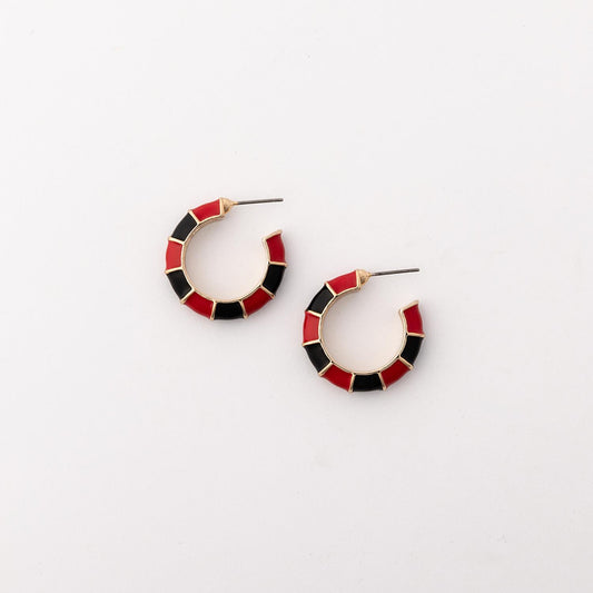 Michelle Mcdowell  Earrings Ashlynn Red & Black S