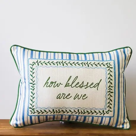 Little Birdie How Blessed Are We Pillow