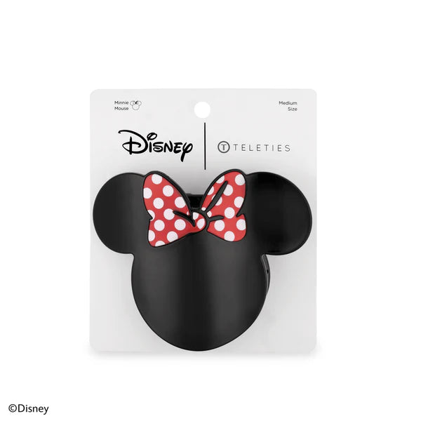 Teleties Disney: Minnie Mouse Shaped Medium Flat Hair Clip