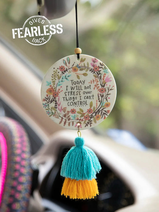 Natural Life Car Air Freshener-Today I Will Not Stress