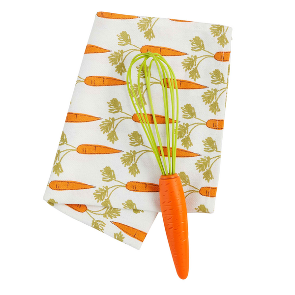 MUD PIE CARROT TOWEL AND UTENSIL SET