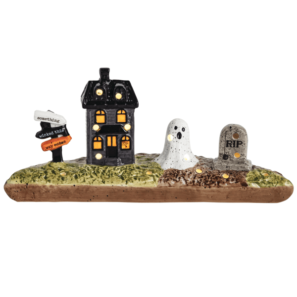 MUD PIE LARGE HALLOWEEN LIGHT-UP SITTER