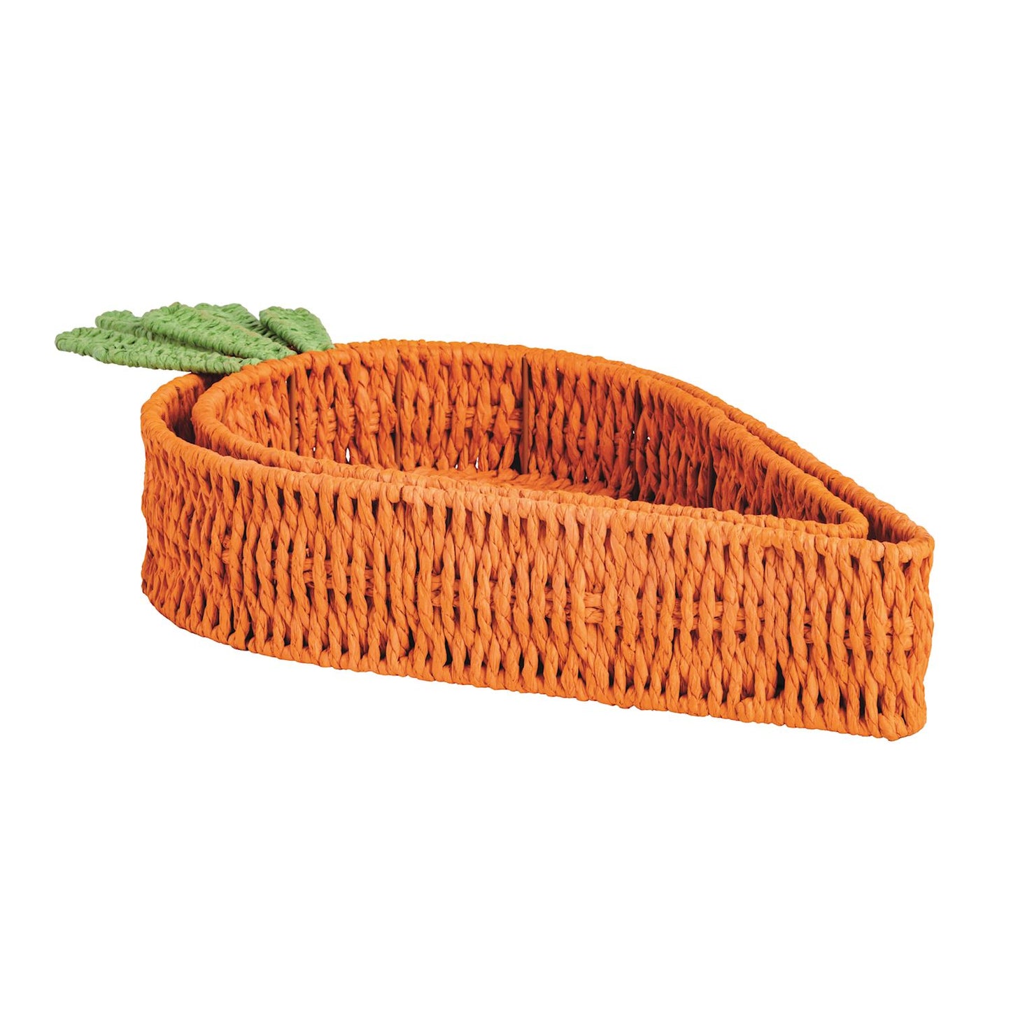 MUD PIE WOVEN CARROT TRAY SET