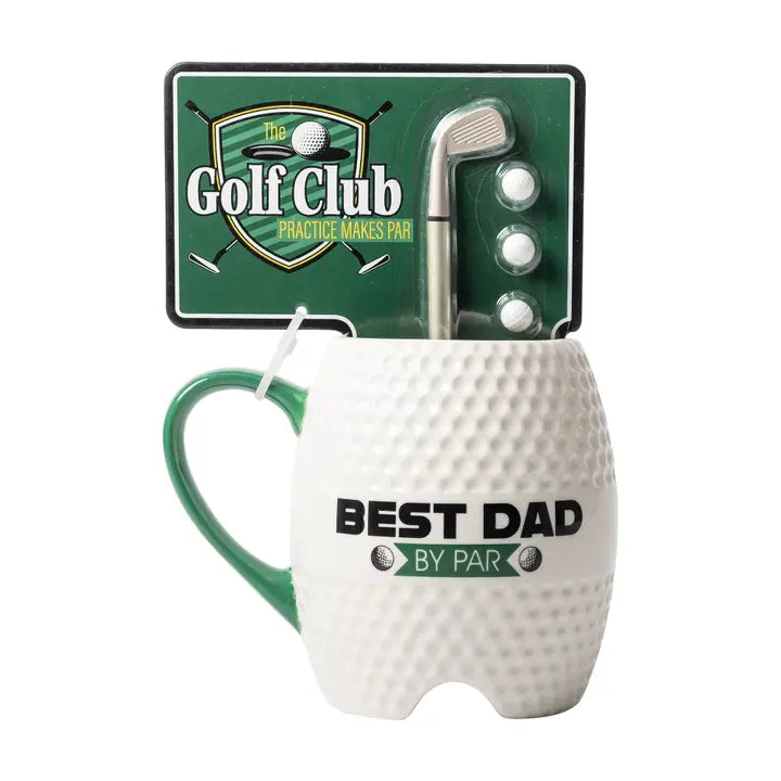 Mad Man Golf Mug - Best Dad | Golf Mug & Pen Set