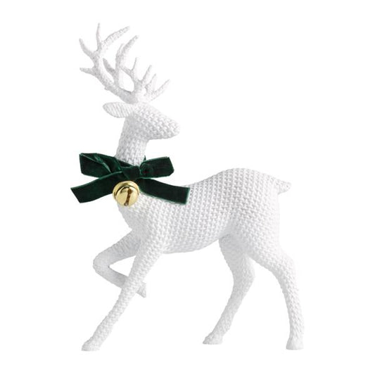 MUD PIE LARGE RESIN WHITE DEER