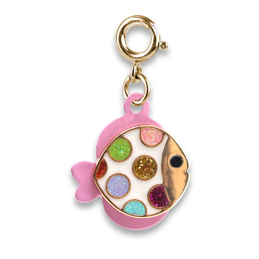 Charm It! Gold Glitter Tropical Fish Charm