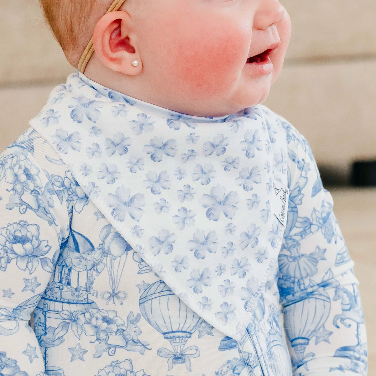 Copper Pearl 4 Pack Baby Bandana Bibs - Vintage Carnival