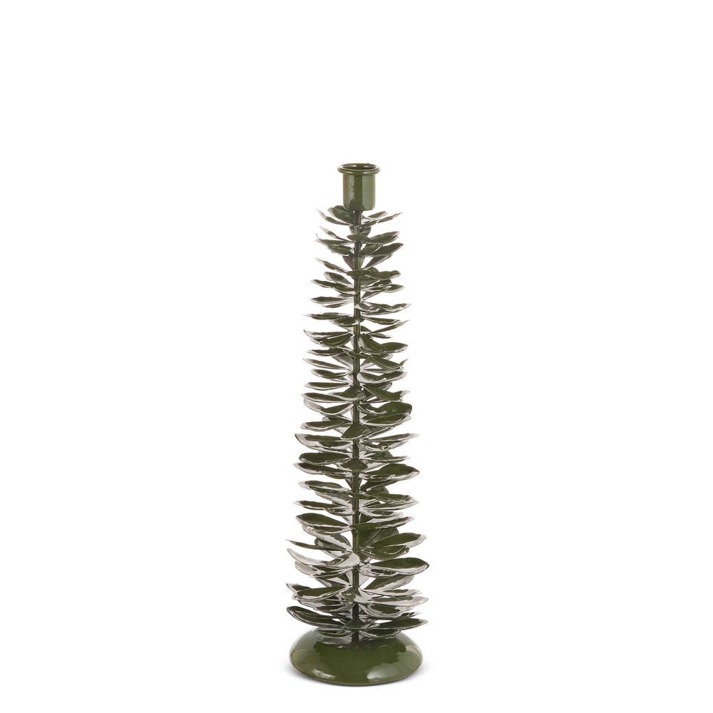 RAZ Imports 14" High Shine Pinecone Candle Holder