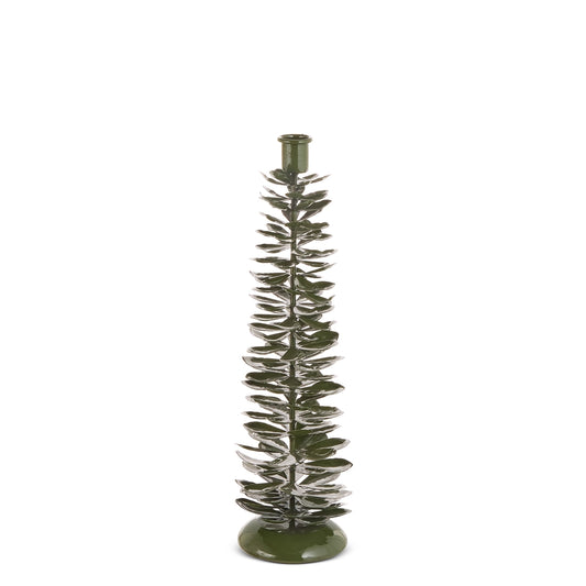 RAZ Imports 14" High Shine Pinecone Candle Holder