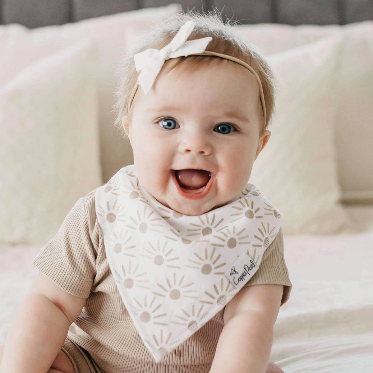 Copper Pearl 4 Pack Baby Bandana Bibs - Bliss