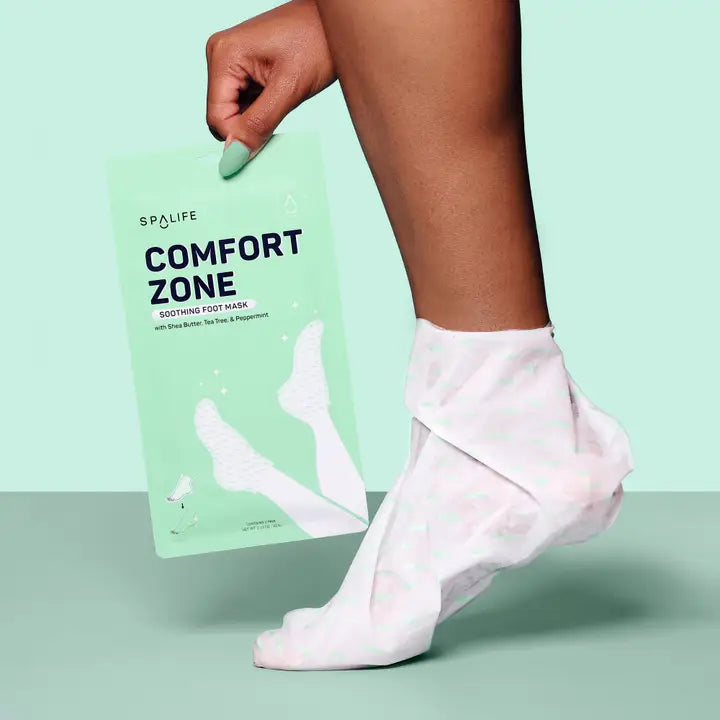 My Spa Life Comfort Zone Soothing Foot Mask with Shea Butter & Tea Tree