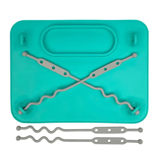 Busy Baby Silicone Placemat - 4 Tether Version-Spearmint