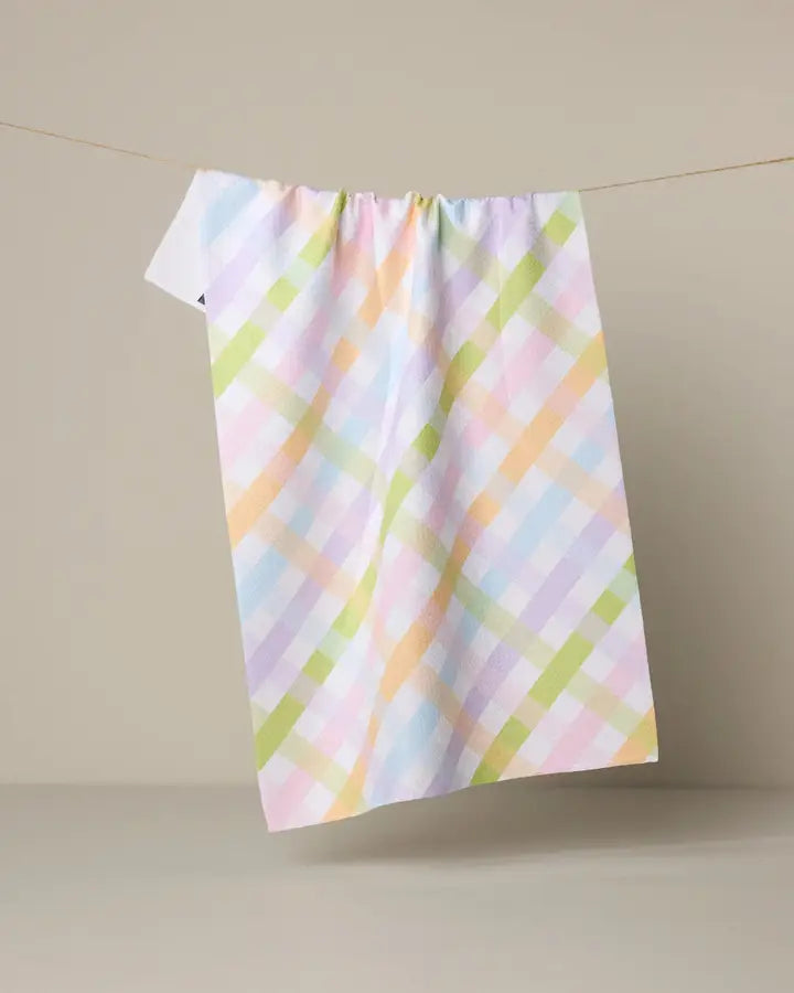 Geometry Spring Basket Tea Towel