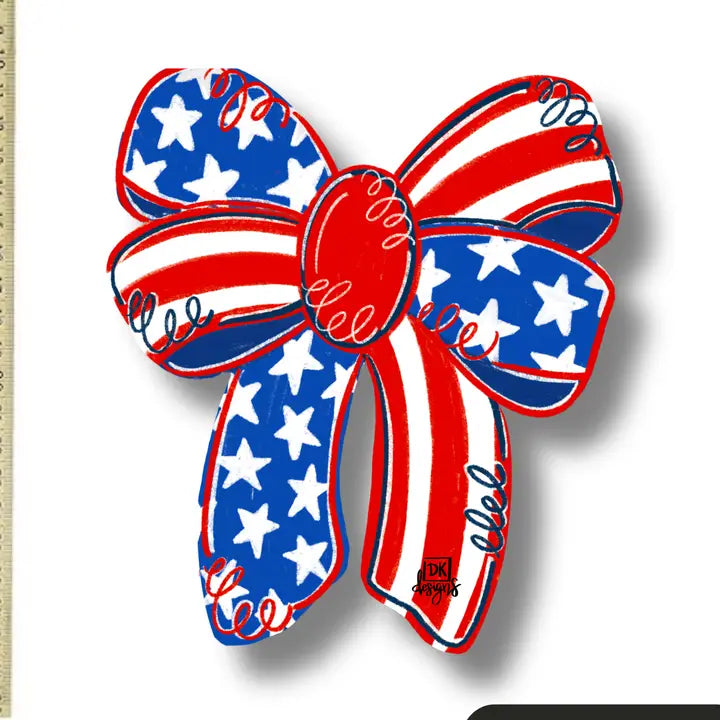 DK Designs Patriotic Bow Mini