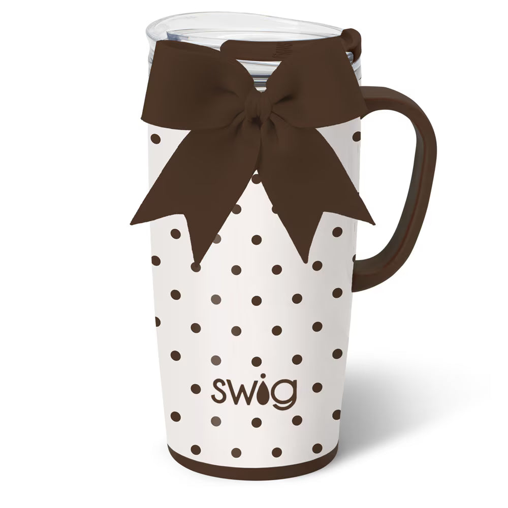 Swig Life Mocha Dots Travel Mug 22oz