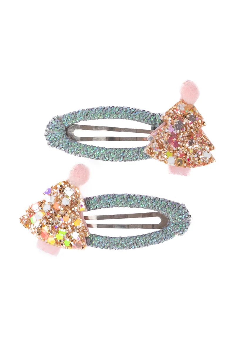 Great Pretenders Minty Christmas Holiday Hairclip Set (2 pcs)