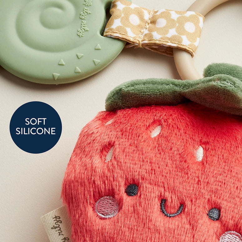 Itzy Ritzy Pal™ Plush + Teether-Strawberry