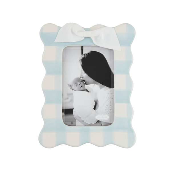 MUD PIE VERTICAL BLUE BOW FRAME