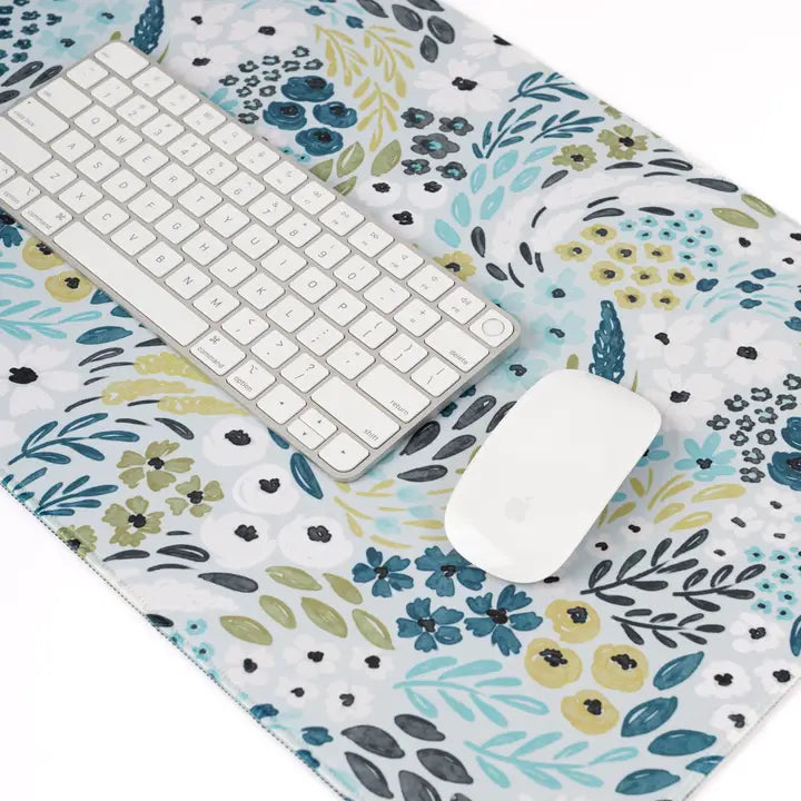 Elyse Breanne Design Waterfall Floral Desk Pad-Regular
