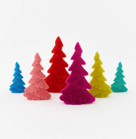 180 Degrees Flocked Christmas Trees
