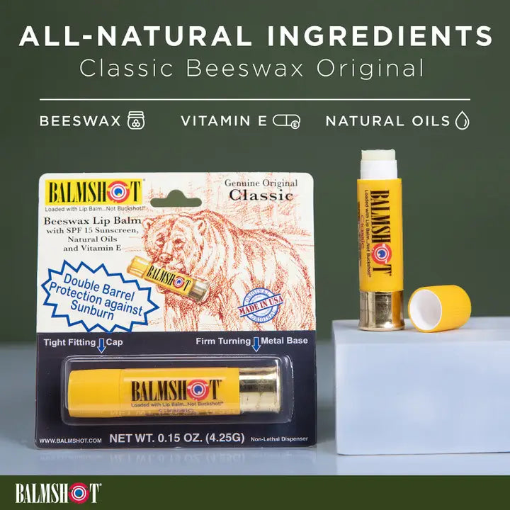 BALMSHOT Classic Beeswax Lip Balm