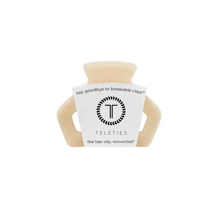 Teleties Open Almond Beige | Petite | Hair Clip