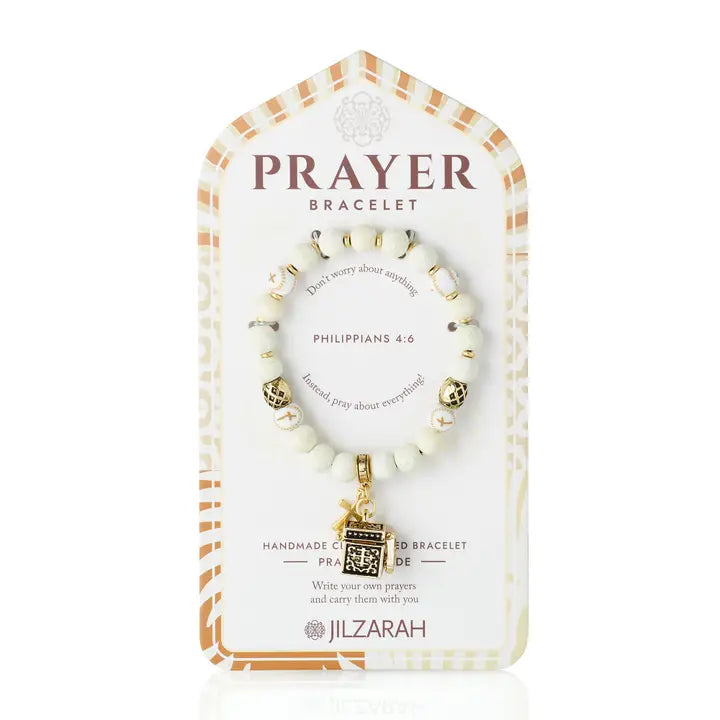 Jilzarah Ivory Palm Prayer Bracelet