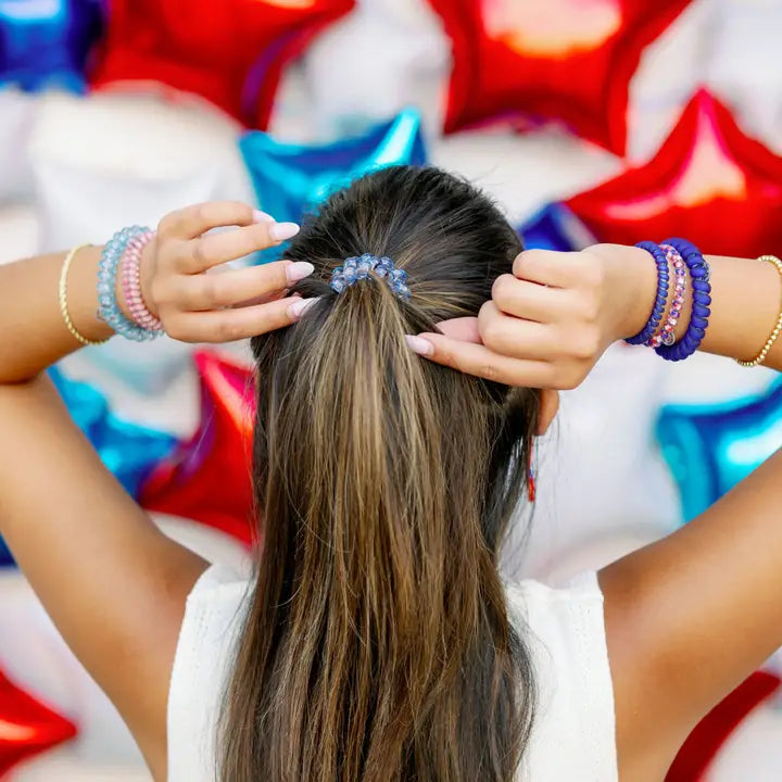 Teleties Spiral Hair Coils | Large | Fire-Workin' It Hair Ties