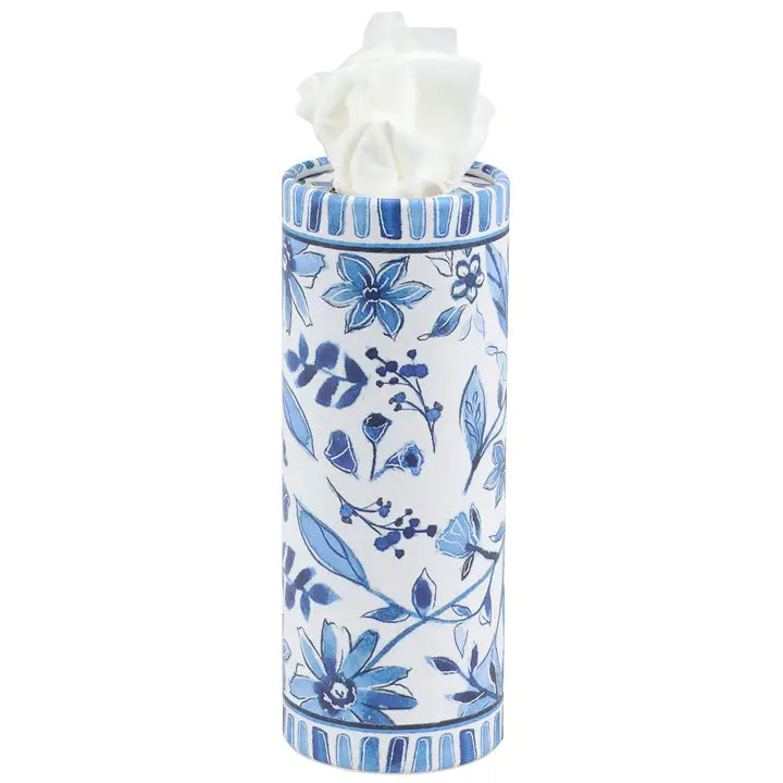 Primitives by Kathy Blue Florals Tissue Box Set