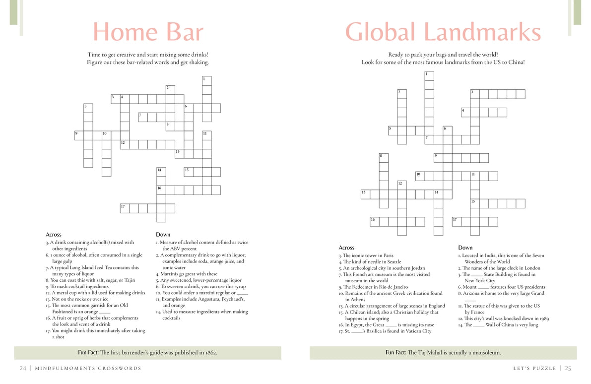Mindfulmoments Crosswords: Puzzles To Help You Relax