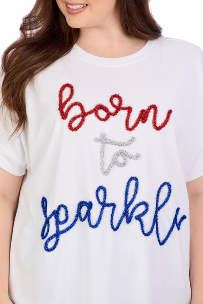 MUD PIE 4TH OF JULY SPARKLE TOP