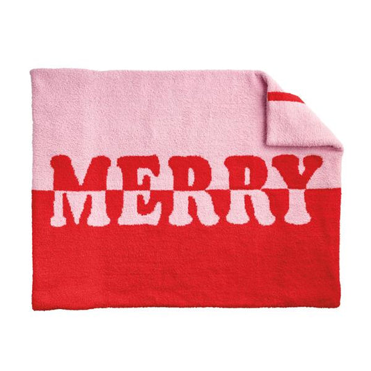 MUD PIE MERRY CHENILLE BLANKET