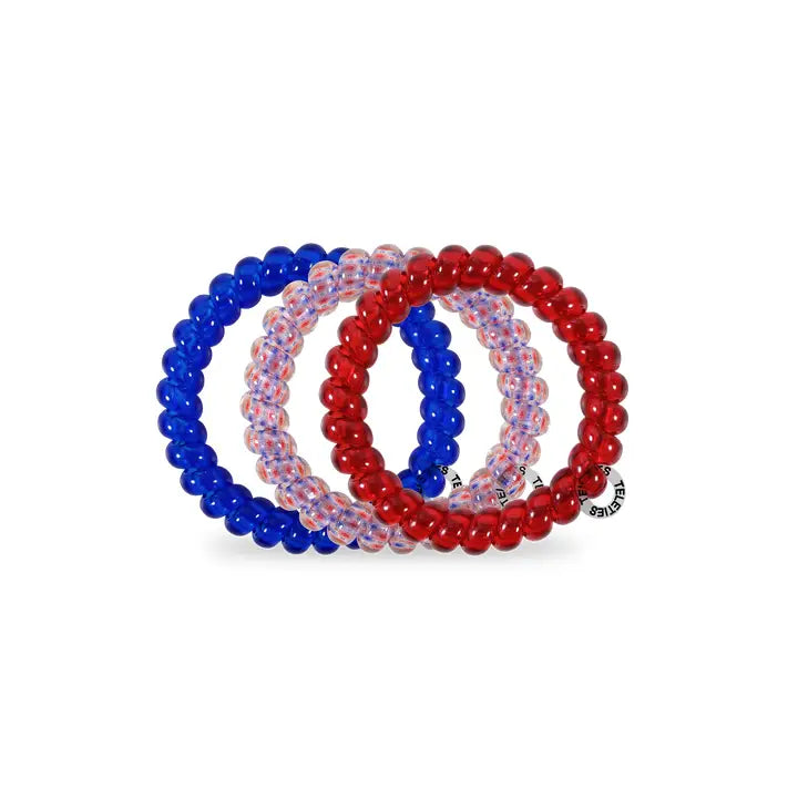 Teleties Patriot Pop Large Hair Ties