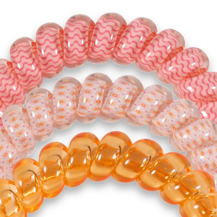 Teleties Spiral Hair Coil | Large | Sunny Days Ahead