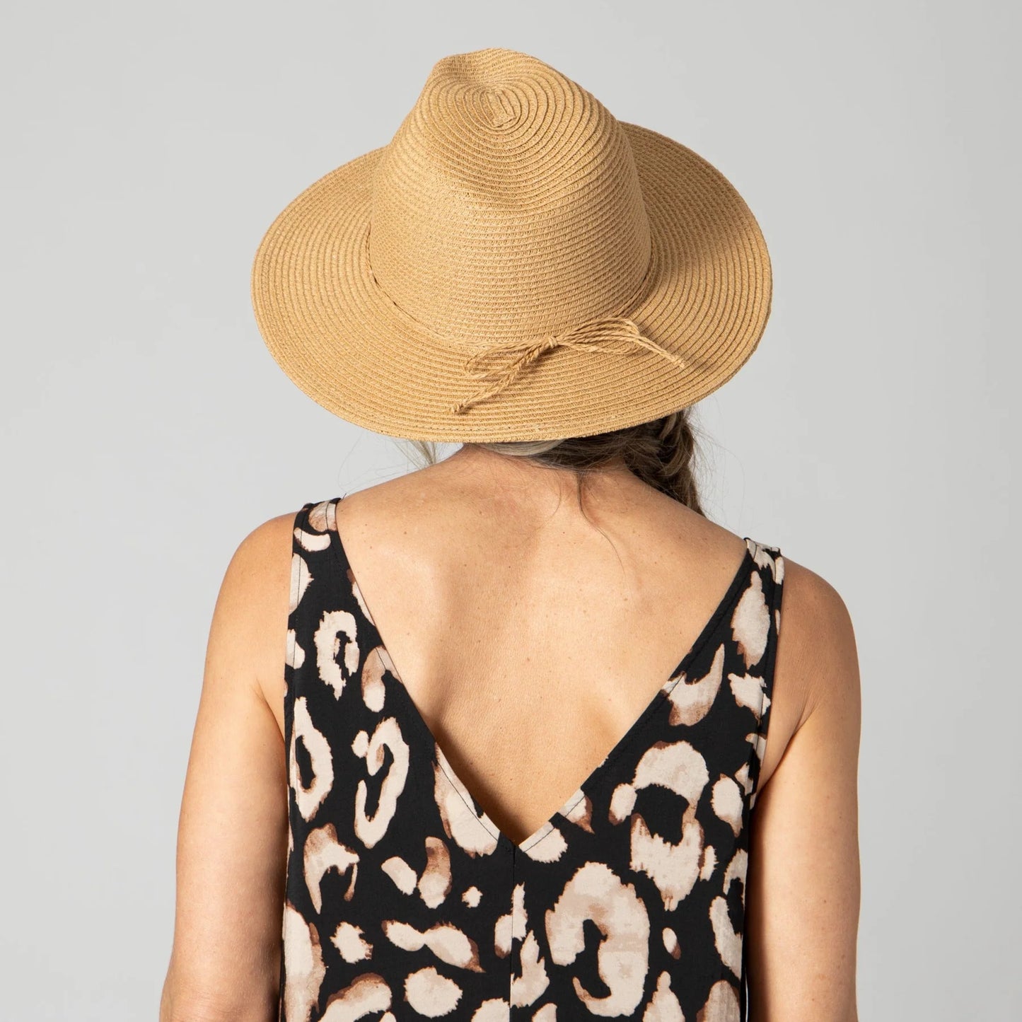 San Diego Hat Women's Water Repellent Fedora with Tie-Tobacco