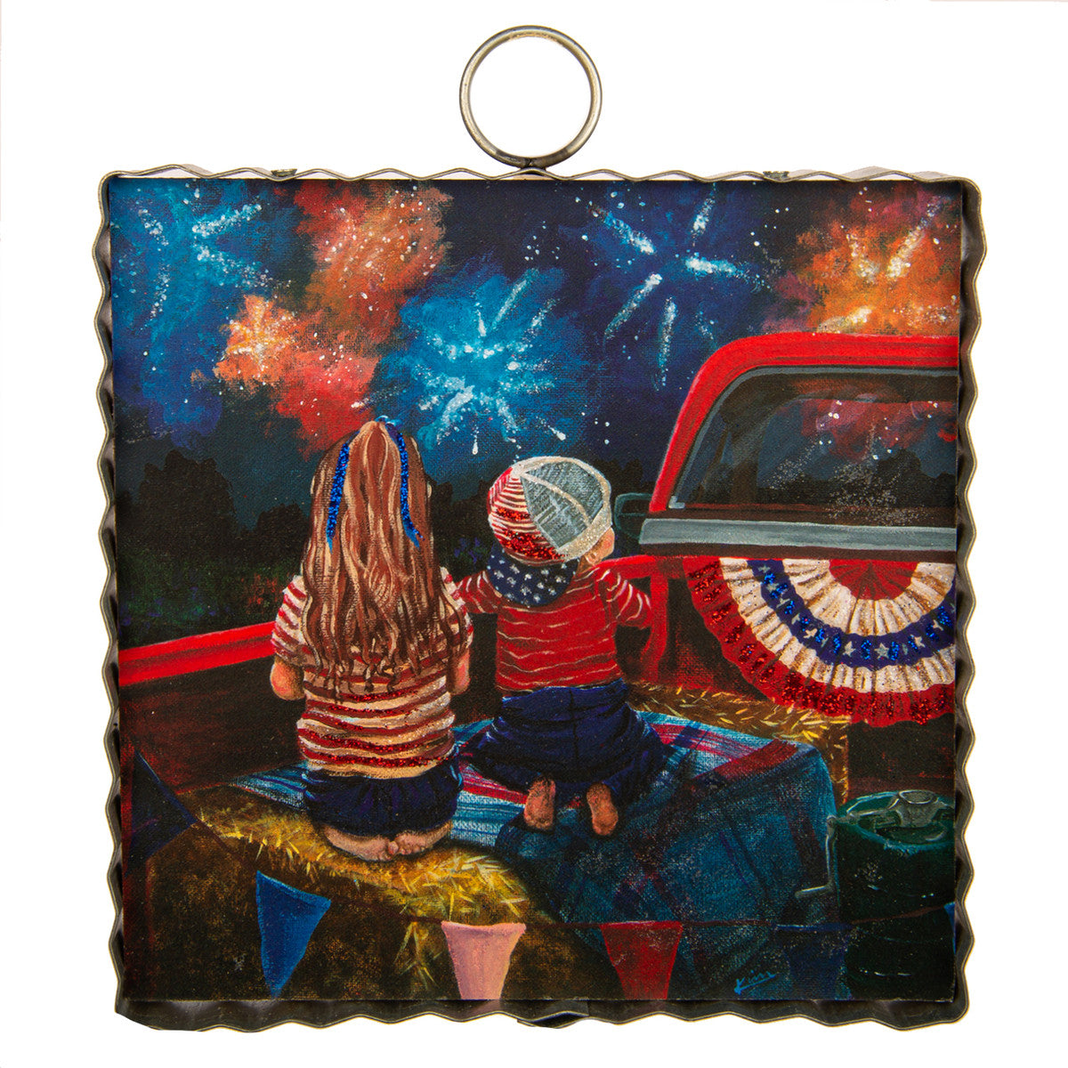 The Round Top Collection Mini Firework Watch Party Print