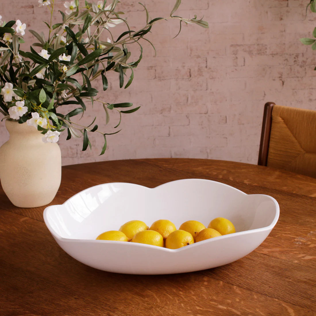 Beatriz Ball VIDA Amelia Extra Large Oval Bowl White