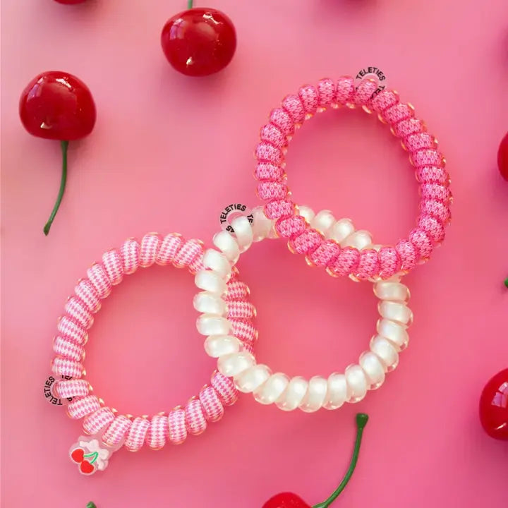 Teleties Spiral Hair Coils | Large | Cherry Bomb