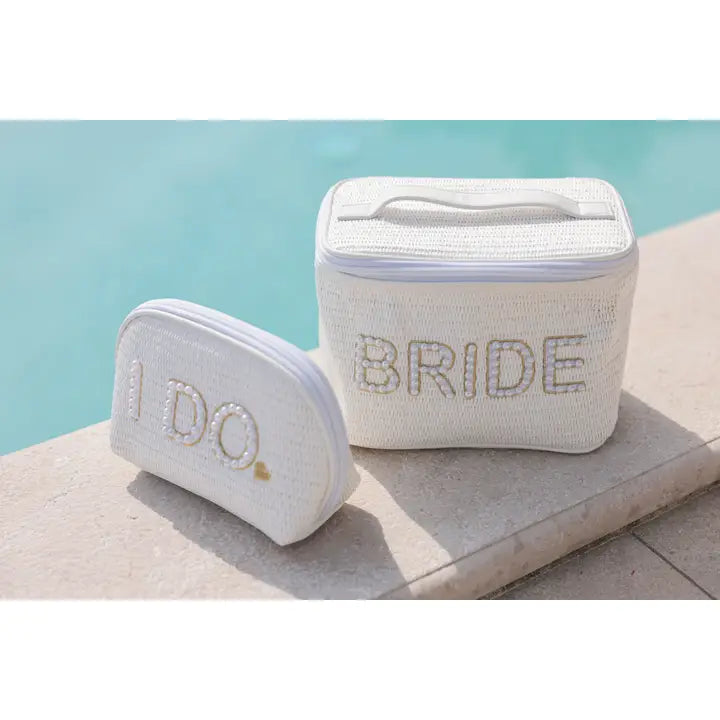 Shiraleah "Bride" Cosmetic Case, White