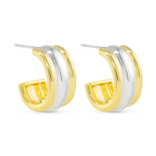 Amanda Blu Gold & Silver Fiona Earrings | Precious Metals Collection