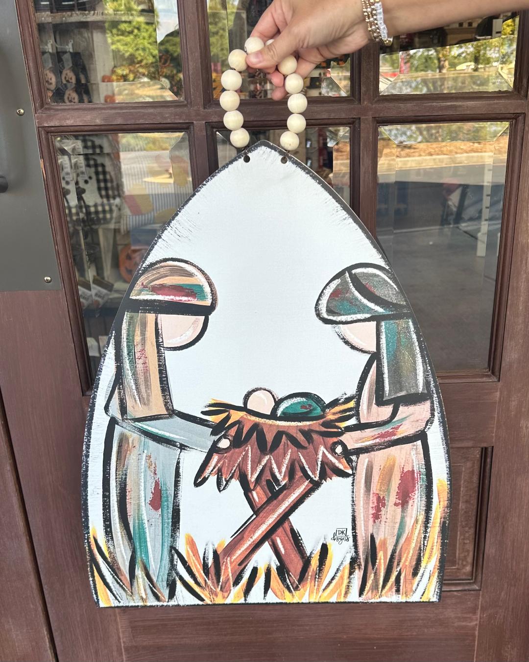 DK Designs Nativity Door Hanger