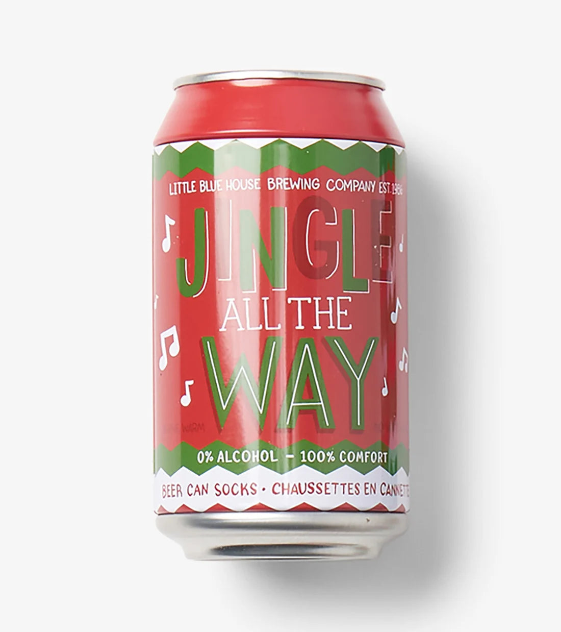 little BLUE HOUSE Jingle All The Way Beer Can Socks